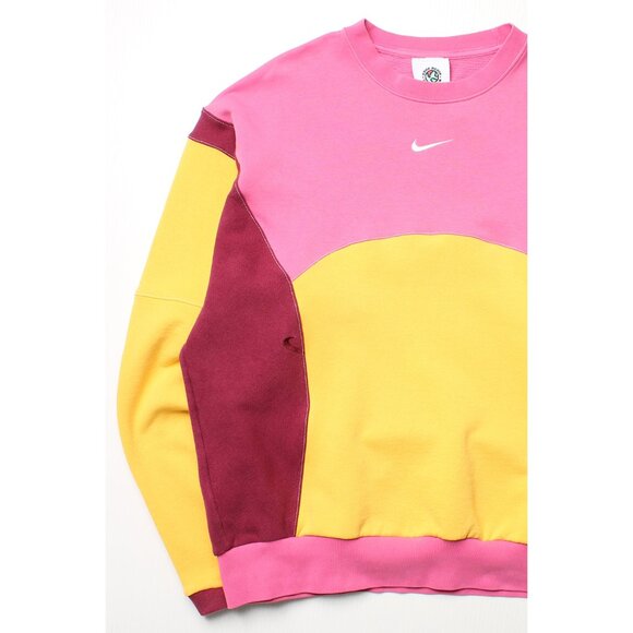 Rework Nike Sweatshirt Tri Colour Mashup Crewneck L - Picture 2 of 10